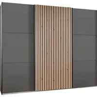 Wimex Schwebetürenschrank Ancona by fresh to go mit Akustiklamellen Optik in 3D