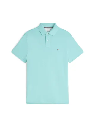 Tommy Hilfiger - Regular fit: Poloshirt cyan - Gr. - XXL