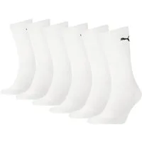 PUMA Socken PUMA UNISEX CREW SOCK 6P ECOM (6 Paar) Cat-Logo, Frottee-Sohle, Ripp-Bündchen