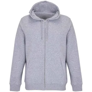 SOLS - "Calipso" Hoodie mit durchgehendem Reißverschluss für Herren/Damen Unisex (Grau meliert)