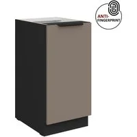 Küchen-Preisbombe Unterschrank 40 cm Küche ARIA Sandgrau ultra matt Anti Fingerprint Küchenzeile
