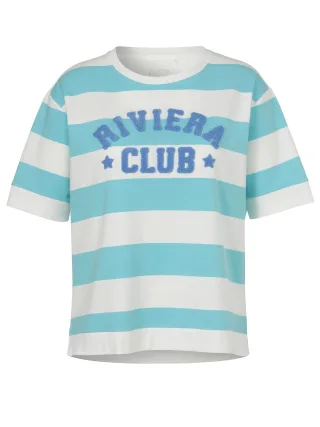 VIA APPIA DUE - Sweatshirt Rundhals 1/2 Arm türkis multicolor - Gr. - 50
