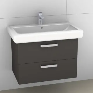 Artiqua 413 Waschtischunterschrank für IT! 121980 Stahlgrau, 413-WU2L-K113-7142-88 413-WU2L-K113-7142-88