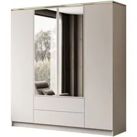 Lookway Kleiderschrank AURORA 4D2SZ KASCHMIR mit Schubladen Breite: 200 cm