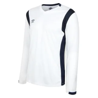 Umbro - "Spartan" Trikot für Herren Langärmlig (Weiß/Dunkel-Marineblau)