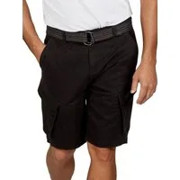 DENIMFY Cargoshorts Herren Shorts DFPhil Regular Fit Bermudashorts mit Gürtel