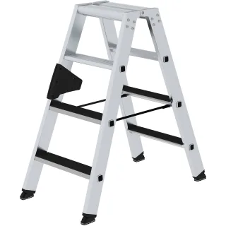 Munk Stufen-Stehleiter beidseitig begehbar mit clip-step - 041604