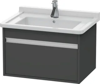 Duravit Ketho Waschtischunterbau wandhängend Graphit Matt 800x455x410 mm - KT666404949 KT666404949