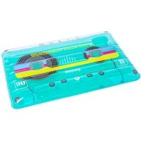 Bestway Badeinsel Retro Beats™, (Packung, 1-St., 168 x 104 x 23 cm), Inkl. Aufbewahrungsfach für Bluetooth-Lautsprecher
