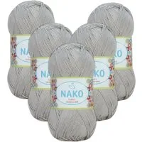 NAKO 5 x NAKO Solare Amigurumi Häkelwolle, 300 m, Strickgarn,Häkelgarn