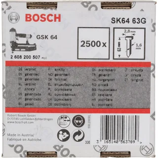 Bosch Senkkopf-Stift SK64 25G, 1,6 mm, 25 mm, verzinkt - 2608200507