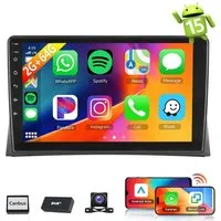 ESSGOO DAB+ Android 15 Carplay Autoradio GPS Für VW T5 Multivan 2010-2015 Autoradio (Digitalradio (DAB), 4+64GB(optional), RDS, AM, FM, Carplay Android Auto Bluetooth EQ USB GPS Navi WIFI Touchscreen)