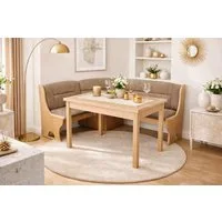 moebel-direkt-online Eckbankgruppe Moderne Eckbankgruppe mit Tisch und Truhen-Eckbank, (Spar-Set)