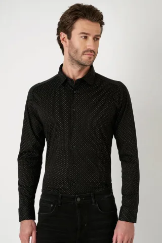 DESOTO - Casual Kent 1/1 black structure - Gr. - S