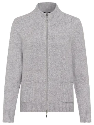 Olsen - Cardigan Long Sleeves pearl grey melange - Gr. - 44