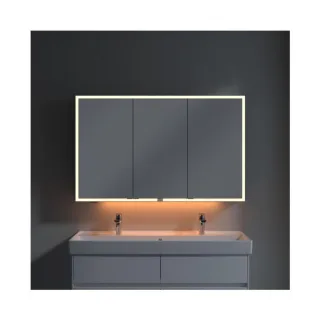 Villeroy und Boch My View Now Spiegelschrank A4551200 120 x 75 x 16,8 cm, LED-Beleuchtung, 3 Türen, mit Sensorschalter