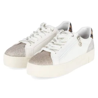 Tamaris Low Sneaker  Weiß - Gr. 37 -  Textil und Synthetik