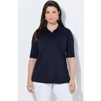 Ulla Popken Poloshirt Poloshirt Classic Pima Cotton Polokragen Halbarm