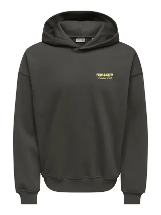ONLY&SONS - ONSPARKS GALLERY RLX SWEAT HOODIE NOOS Beluga - Gr. - S