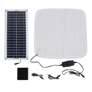 12V 50W Solar Panel with Electric Heating Blanket Waterproof DC Interface Monocrystalline Silicon Energy Storage for Out