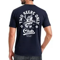 Neverless Print-Shirt Backprint T-Shirt Herren Bier Spruch Motivprint Comicstil Sommer mit Print