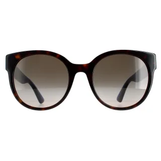 Gucci Cat Eye Womens Havana avec des lunettes de soleil GG0035SN