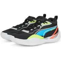 PUMA Hallen-Indoorschuhe Playmaker Pro schwarz/bunt Herren Badmintonschuh