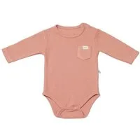 biorganic Langarmbody Waffle Smile für Jungen und Mädchen, Unisex, Baby Body (1-tlg) Waffelmuster, Bio-Baumwolle, Größe 56 - 86