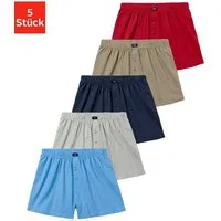 H.I.S Weiter Boxer Herren Boxer (Packung, 5-St) weite Passform, Komfortbund, aus Baumwoll-Stretch
