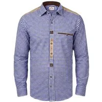 Steigenhöfer Manufaktur Trachtenhemd Herren Langarm - Leopold - Mit Trachten und Jeans kombinierbar Traditionelles Herren Hemd mit Kentkragen, für dein Oktoberfest Outfit