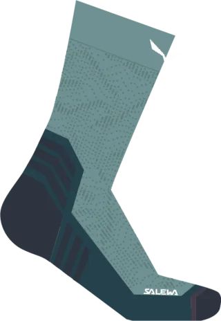 SALEWA - Pedroc Crew Socke Herren - Blau (Gr.45-47)