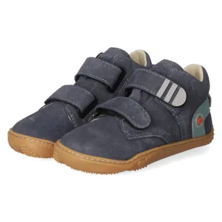 Qnuffs Barfußschuhe BUCHE - Gr. 24 - Blau - Rauleder