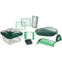 Genius Gemüseschneider Nicer Dicer Chef 13-teilig Gemüseschneider XXL Auffangbehälter Set