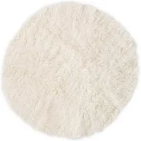 THEKO Wollteppich FLOKOS 1250, rund, Höhe: 40 mm, original griechischer Flokati, Hochflor, Uni-Farben, reine Wolle
