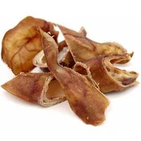 Breers Pet Food Schweineohr getrocknet Streifen Hundeleckerli, Snack für: Hunde, Harter Kauartikel, Leckerli getreidefrei, Kausnack zuckerfrei