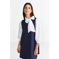 RICHROYAL Jerseykleid Mit Rundhalsausschnitt