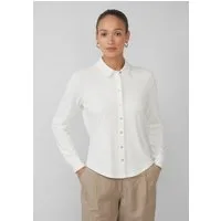 s.Oliver Langarmbluse T-Shirt Jerseybluse mit Perlmuttknöpfen