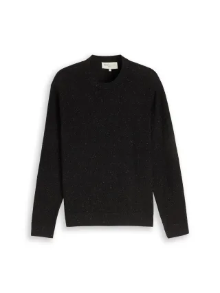 Denim Tom Tailor - Strickpullover aus Baumwolle black multicolor nep - Gr. - XXL