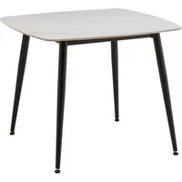 OTTO home Esstisch Nora (1-St), organisch-quadratischer Tisch 90x90cm in Sinterstein-Keramikoptik