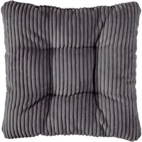 sleepling Sitzkissen in Cord-Optik, Stuhlkissen, Zierkissen, Dekokissen, aus weichem Möbelstoff, abriebfest, anschmiegsam, wendbar, 38 x 38 cm