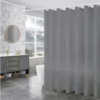 Coradoma Duschvorhang Badewannenvorhang 180x200cm inkl. Ringe für Dusche Vorhang, Breite 180cm, Höhe 200cm, wasserabweisend, anti-bakteriell