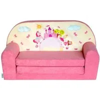 FORTISLINE Kindersitzgruppe Kindersofa "MINI" Kindercouch zum Aufklappen W386