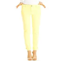 be styled Chinos Medium waist Chinohose bunte Stoffhosen bequem - Damen - j37L-1 mit Stretchanteil