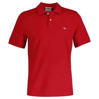 GANT Poloshirt - REGULAR SHIELD Kurzarm Knopfleiste Stickerei