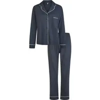 By Louise Schlafanzug Damen Pyjama geknöpft (2 tlg) Klassisches Design