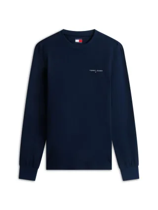 Tommy Hilfiger - Slim Fit Langarmshirt blau - Gr. - XXL