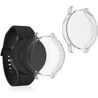 kwmobile Smartwatch-Hülle 2x Silikon Hülle für Samsung Galaxy Watch 4 (40mm), Schutzhülle Fullbody Display Cover Set aus Silikon