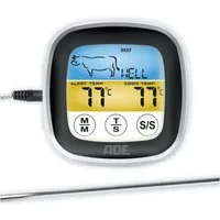 ADE Bratenthermometer BBQ1600, Ofenthermometer mit Farb-Display für den perfekten Garpunkt