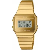 CASIO VINTAGE Chronograph A700WEVG-9AEF, Quarzuhr, Armbanduhr, Damenuhr, Herrenuhr,Digitaluhr, Edelstahlarmband