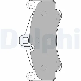 Delphi Bremsbel?ge vorne Porsche 911 996 LP2232